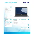 Asus Notebook 15,6 cali P1512CEA-EJ0871WS i3 1115G4 4/256/integr/ Windows 11 Home; 36 miesięcy ON-SITE NBD - wyceny specjalne u PM