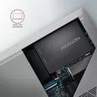 AXAGON Wewnętrzna obudowa 2.5 cala z interfejsem SATA dla dysków M.2 SATA SSD. RSS-M2B Czarna