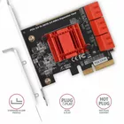 AXAGON PCIe kontroler 6x wewnętrzny port SATA 6G, PCES-SA6, ASM 1166, SP LP