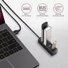 AXAGON Hub 4-portowy Mini metalowy USB 3.2 Gen 1 HUE-M1AL, 1.2m USB-A kabel