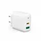 AUKEY PA-D1 White ładowarka sieciowa 2xUSB Power Delivery (1xUSB A + 1xUSB C) 5.4A 30W Dynamic Detect