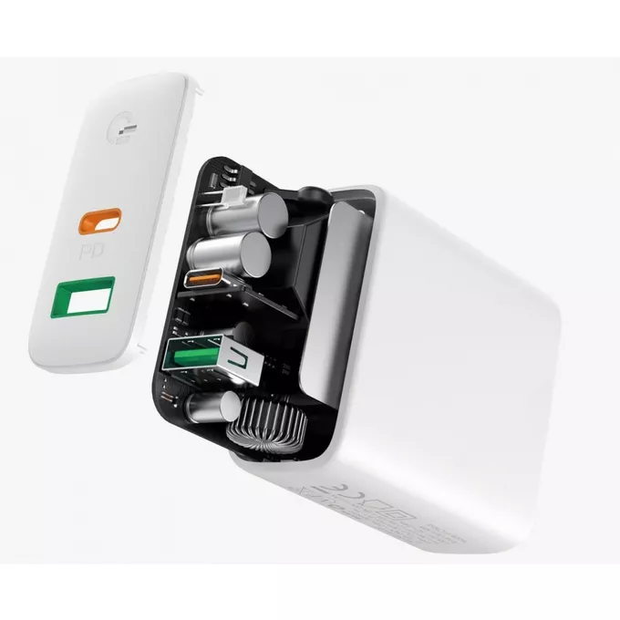 AUKEY PA-D1 White ładowarka sieciowa 2xUSB Power Delivery (1xUSB A + 1xUSB C) 5.4A 30W Dynamic Detect