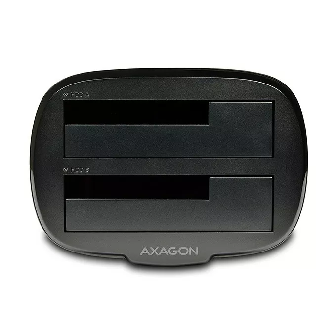 AXAGON Stacja dokująca ADSA-ST, USB 3.2 Gen 1 - 2x SATA 6G 2.5&quot;/3.5&quot; SSD/HDD CLONE DUAL