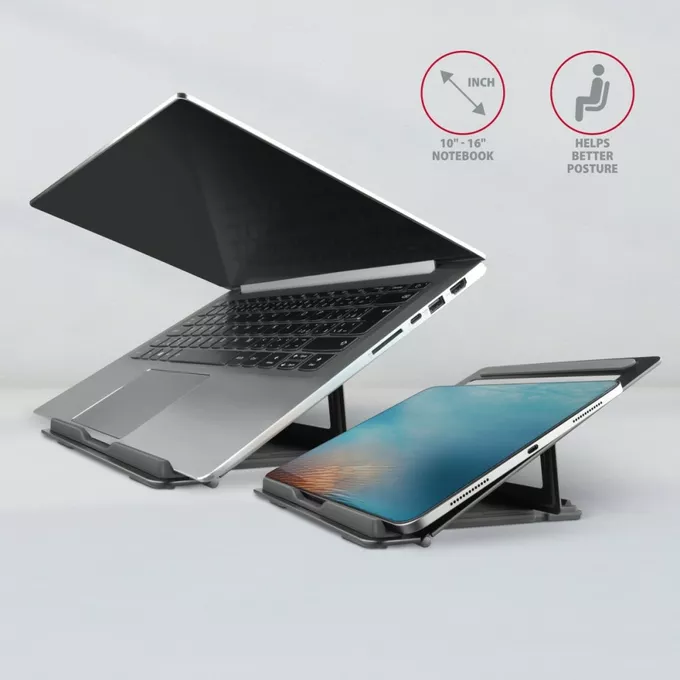 AXAGON Podstawa do laptopów aluminiowa 10-16 cali 4 regulowane kąty nachylenia STND-L