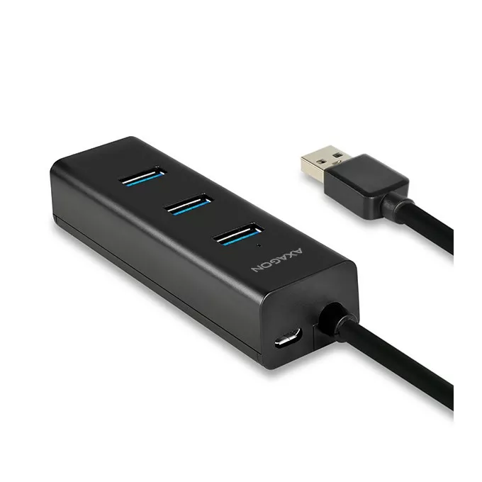 AXAGON Hub 4-portowy HUE-S2B USB 3.2 Gen 1 charging hub, microUSB