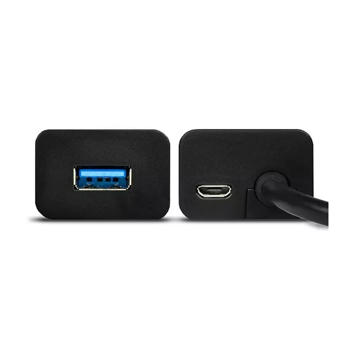 AXAGON HUB 4-portowy HUE-S2BL USB 3.2 Gen 1 charging hub 1.2m   kabel micro USB