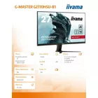 IIYAMA Monitor G2770QSU-B1 27cali 0.8ms(MPRT), IPS, DP, HDMI, 165Hz, USBx2 + Soundbar Stage AIR V2 Creative
