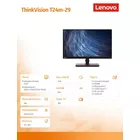 Lenovo Monitor 23.8 ThinkVision T24m-29 63A5GAT6EU