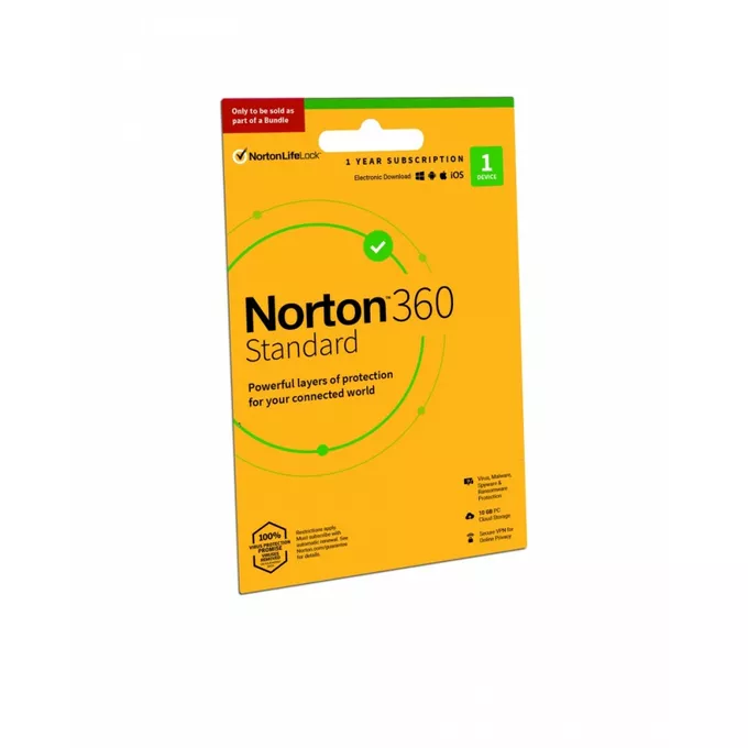 Norton *Norton 360 STANDA. 10GB Card 1U1Dvc1Y   21409391