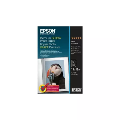 Epson Papier Premium Glossy Photo 255g/m2 30 arkuszy 13x18cm