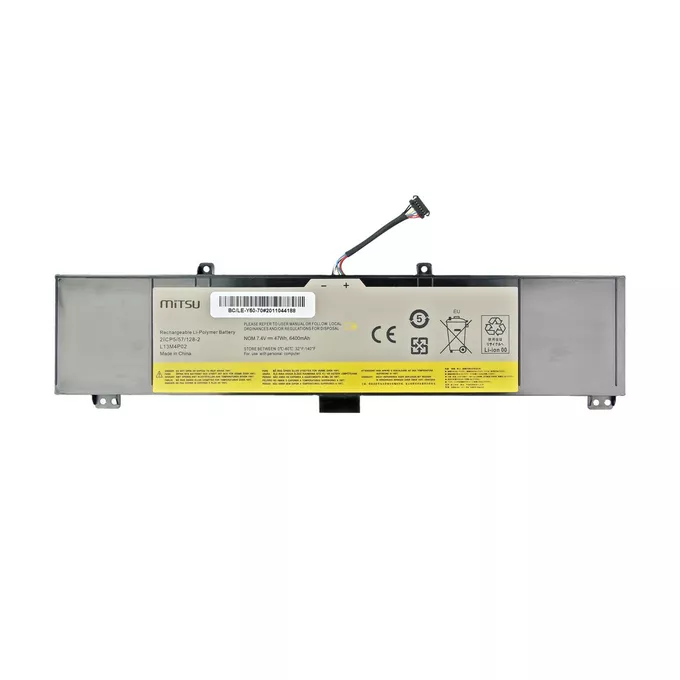 Mitsu Bateria do Lenovo Y50/70/80 6400mAh(47Wh) 7.4-7.6 V
