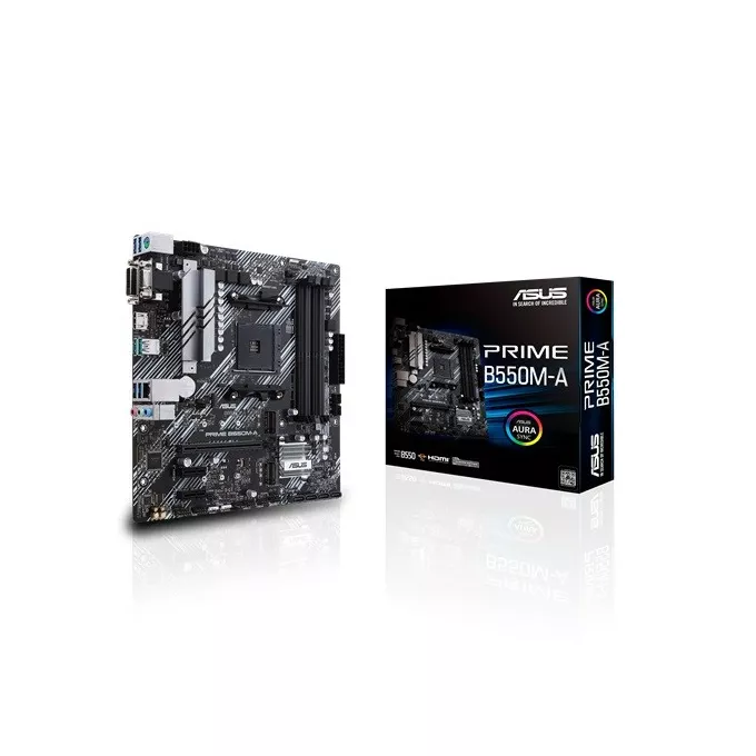 Asus Płyta główna PRIME B550M-A AM4 4DDR4 DVI-D/HDMI M.2 mATX