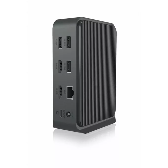 IcyBox Stacja dokująca IB-DK2261AC 13w1 USB Type-C,7xUSB,czytnik kart,Audio in/out,LAN,HDMI