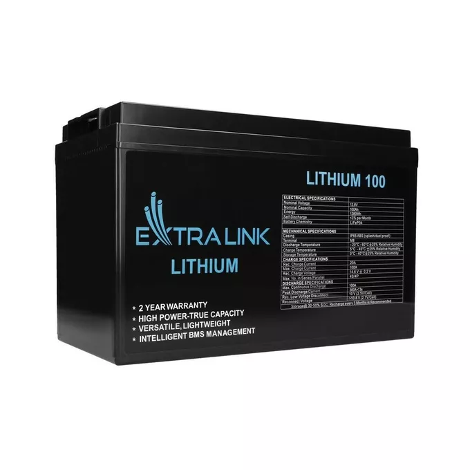Extralink Akumulator LiFePO4 100AH 12.8V BMS  EX.30455