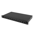 Lanberg Przełącznica światłowodowa 12XSC simplex/12XLC duplex rack 19 1U czarna + akcesoria