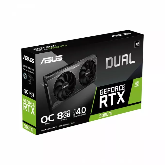 Asus Karta graficzna GeForce RTX 3060 Ti Dual OC Edition 8GB GDDR6X 256bit