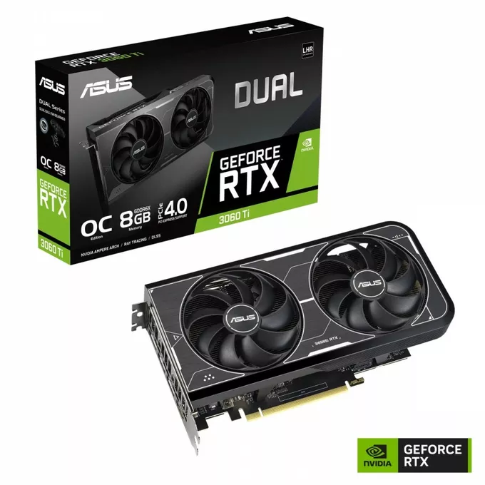 Asus Karta graficzna GeForce RTX 3060 Ti Dual OC Edition 8GB GDDR6X 256bit