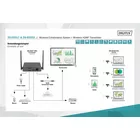 Digitus Przedłużacz/Extender HDMI system pracy zespołowej, bezprzewodowy 50m 4K 60Hz 5GHz (zestaw)