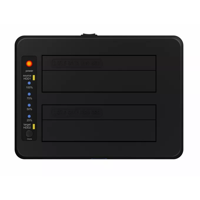 IcyBox Stacja dokująca/klonująca IB-1232CL-U3 2x2,5&quot; lub 3,5&quot;  SATA HDD, UASP &amp; SATA III ( 6GBits/s )