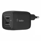 Belkin Podwójna ładowarka ścienna 65W USB-C GAN z  PPS czarna