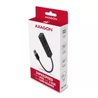 AXAGON HMA-CR3A Wieloportowy hub 3x USB-A + SD/microSD, USB3.2 Gen 1 hub, metalowy, 20cm USB-A kabel