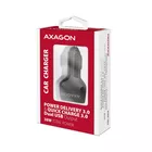 AXAGON PWC-PQ38 Ładowarka samochodowa PD &amp; QUICK 38W, 2x port (USB-A + USB-C), PD3.0/QC3.0/AFC/FCP/Apple