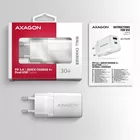 AXAGON ACU-PQ30W Ładowarka sieciowa PD &amp; QC 30W, QC3.0,4.0/AFC/FCP/PPS/Apple Biała