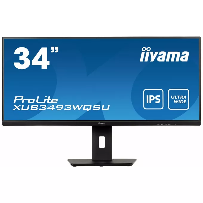 IIYAMA Monitor 34 cale XUB3493WQSU IPS,UWQHD,DP,HDMI,HAS(150mm)