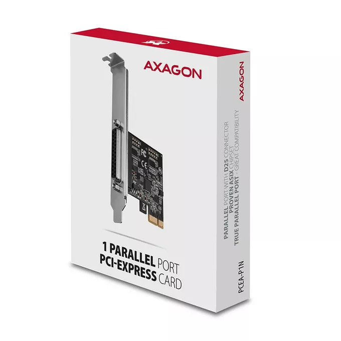 AXAGON PCEA-P1N Kontroler PCIe 1x port równoległy (LPT), w zestawie SP &amp; LP