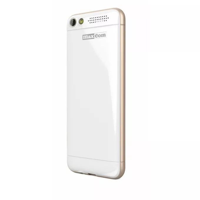 Maxcom Telefon MM 136 Dual SIM Telefon GSM Biało-złoty