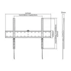 Gembird Uchwyt ścienny do telewizora (stały), 37 cali -70 cali (40 kg)