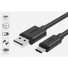 Unitek Kabel USB-C - USB-A 2.0; 2M; M/M; C14068BK