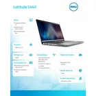 Dell Notebook Latitude 5440/Core i5-1345U/16GB/512GB SSD/14.0 FHD/Integrated/FgrPr &amp; SmtCd/FHD/IR Cam/Mic/WLAN + BT/Backlit Kb/3 Cell/W11Pro
