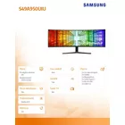 Samsung Monitor 49 cali LS49A950UIPXEN VA 5120x1440 DQHD 32:9 2xHDMI 1xUSB-C (90W) 1xDP 3xUSB 3.0 LAN (RJ45) 4ms HAS głośniki zakrzywiony 3 lata on-site