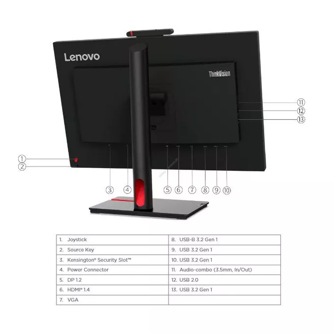 Lenovo Monitor 23.8 cala ThinkVision T24v-30 WLED LCD 63D8MAT3EU