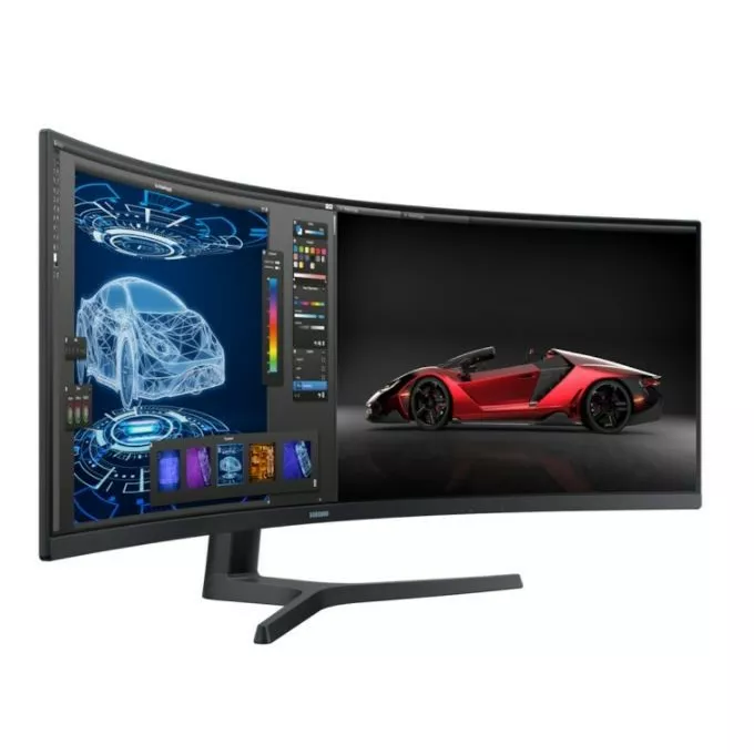 Samsung Monitor 49 cali LS49A950UIPXEN VA 5120x1440 DQHD 32:9 2xHDMI 1xUSB-C (90W) 1xDP 3xUSB 3.0 LAN (RJ45) 4ms HAS głośniki zakrzywiony 3 lata on-site