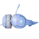 Onikuma Słuchawki gamingowe K9 RGB kocie uszy USB niebieskie
