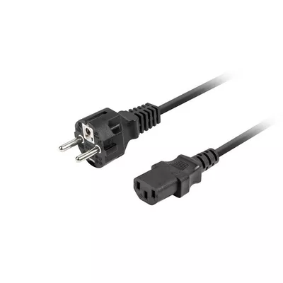 Lanberg Kabel zasilający CEE 7/7 -&gt; C320 C13 1.8m prosty, czarny