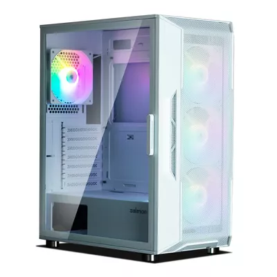 Zalman Obudowa I3 Neo ATX Mid Tower RGB 4xwentylator, biała