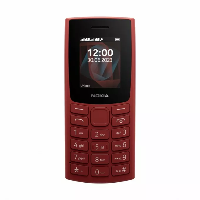 Nokia Telefon komórkowy 105 2023 DualSIM PL czerwony