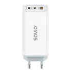 Savio Ładowarka sieciowa USB GaN 65W, Quick Charge 4.0, Power Delivery 3.0, LA-07