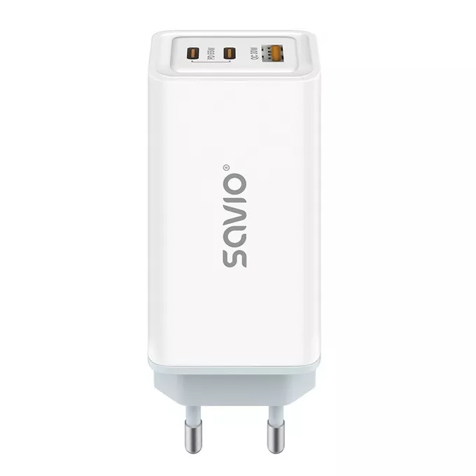Savio Ładowarka sieciowa USB GaN 65W, Quick Charge 4.0, Power Delivery 3.0, LA-07