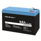 Qoltec Akumulator LiFePO4 Litowo-Żelazowo-Fforanowy | 12.8V | 9Ah |     115.2Wh | BMS