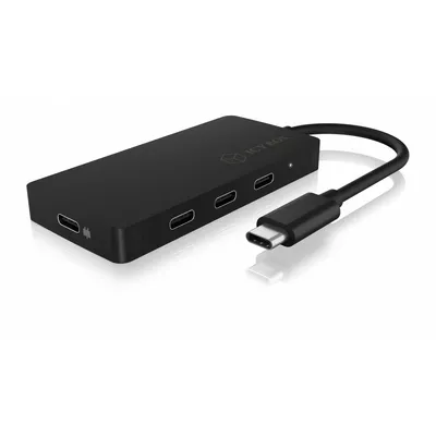 IcyBox Hub IB-HUB1429-CPD 4x TYPE-C HUB USB, 3x TYPE-C, 1x TYPE-C  PD do 100 Watt