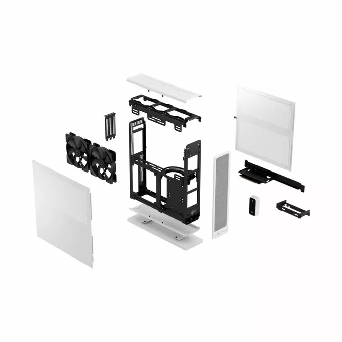 Fractal Design Obudowa Ridge White PCIE 4.0 mITX
