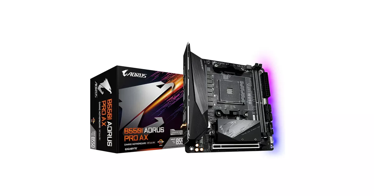 Gigabyte Płyta główna B550I AORUS PRO AX AM4 2DDR4 HDMI/DP