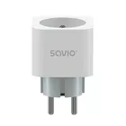 Savio Inteligentne gniazdko Wi-Fi 16A Pomiar zużycia energii, AS-01 Białe