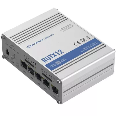 TELTONIKA Router LTE RUTX12 (Cat 6), WiFi, BLE,  GNSS, Ethernet