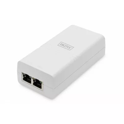 Digitus Zasilacz/Adapter PoE 802.3af, max. 48V 15.4W Gigabit 10/100/1000 Mbps, aktywny, Biały