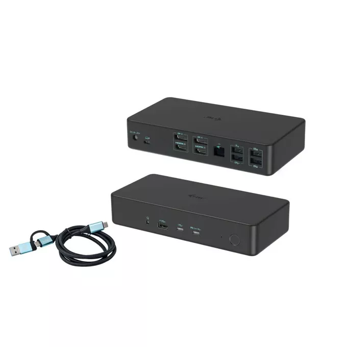 i-tec Stacja dokująca USB 3.0 / USB-C / Thunderbolt 3 Professional Dual 4K Display Docking Station Generation 2 + Power Delivery 100W